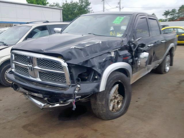 1C6RD7NT7CS178303 - 2012 DODGE RAM 1500 L BLACK photo 2