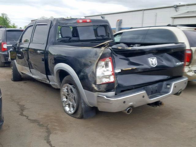 1C6RD7NT7CS178303 - 2012 DODGE RAM 1500 L BLACK photo 3