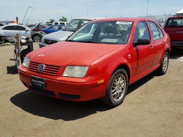 3VWPD69M21M130398 - 2001 VOLKSWAGEN JETTA WOLF RED photo 2