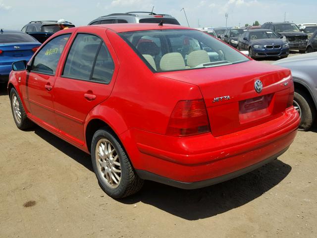 3VWPD69M21M130398 - 2001 VOLKSWAGEN JETTA WOLF RED photo 3