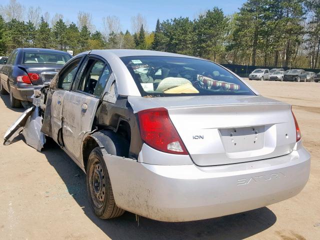 1G8AJ52F55Z106165 - 2005 SATURN ION LEVEL SILVER photo 3