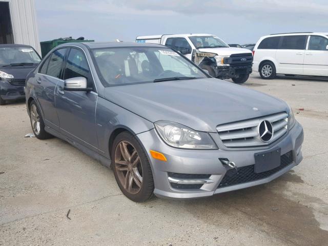 WDDGF4HB3CA626947 - 2012 MERCEDES-BENZ C 250 GRAY photo 1