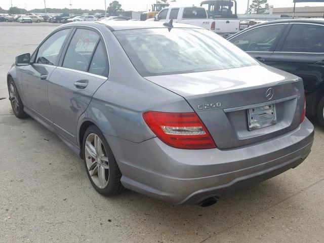 WDDGF4HB3CA626947 - 2012 MERCEDES-BENZ C 250 GRAY photo 3