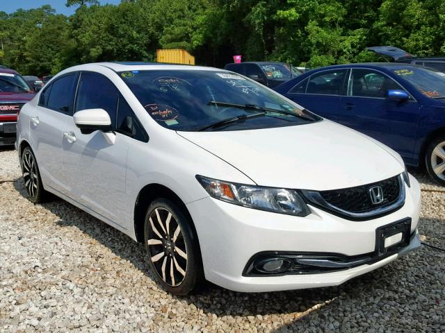 19XFB2F94EE080682 - 2014 HONDA CIVIC EXL WHITE photo 1