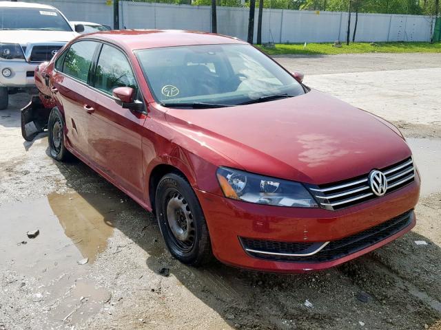 1VWAS7A36FC102679 - 2015 VOLKSWAGEN PASSAT S RED photo 1