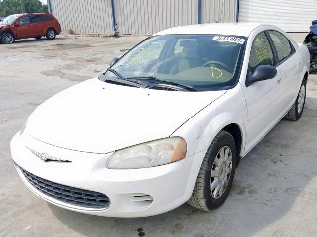 1C3EL46T53N562171 - 2003 CHRYSLER SEBRING LX WHITE photo 2