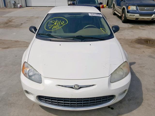 1C3EL46T53N562171 - 2003 CHRYSLER SEBRING LX WHITE photo 9