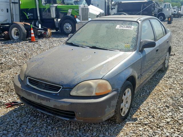 1HGEJ6522WL003782 - 1998 HONDA CIVIC DX BLUE photo 2