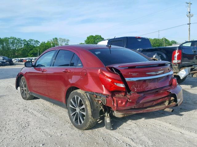 1C3CCBBB1DN609769 - 2013 CHRYSLER 200 TOURIN RED photo 3