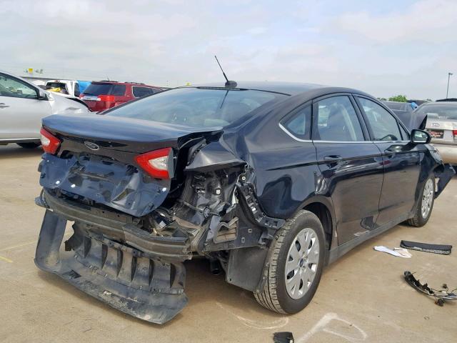 3FA6P0G75DR262861 - 2013 FORD FUSION S BLACK photo 4