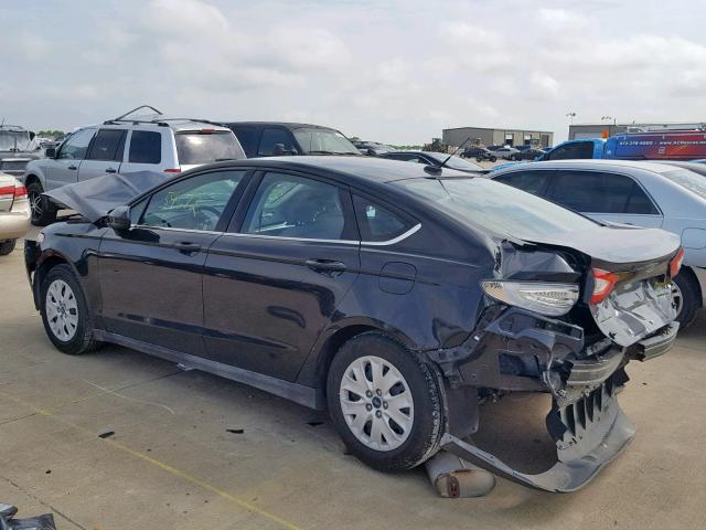 3FA6P0G75DR262861 - 2013 FORD FUSION S BLACK photo 9