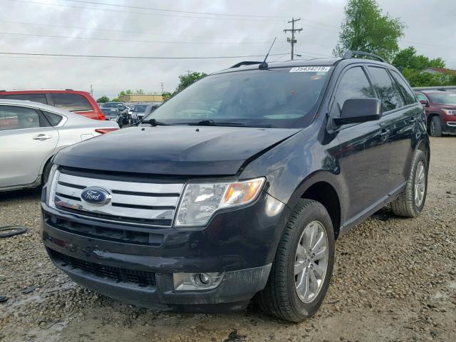 2FMDK3JC7ABB35722 - 2010 FORD EDGE SEL BLACK photo 2