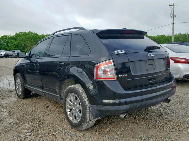 2FMDK3JC7ABB35722 - 2010 FORD EDGE SEL BLACK photo 3