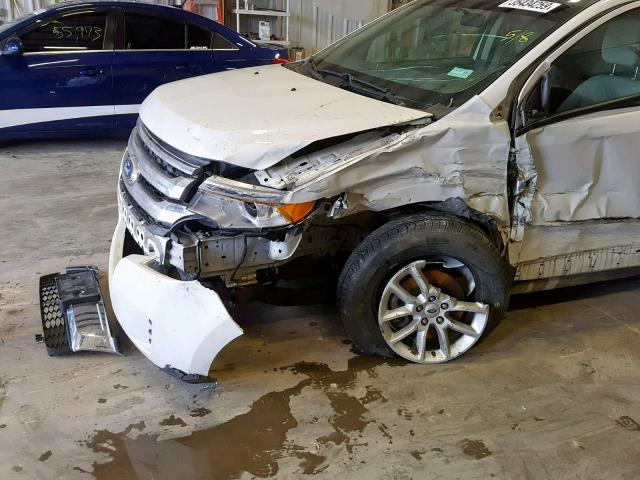 2FMDK3GC6DBB94921 - 2013 FORD EDGE SE WHITE photo 9