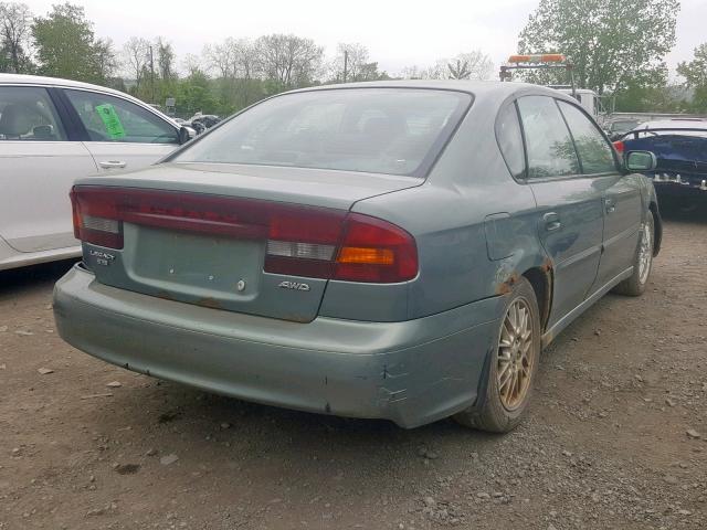 4S3BE635337207370 - 2003 SUBARU LEGACY L GREEN photo 4