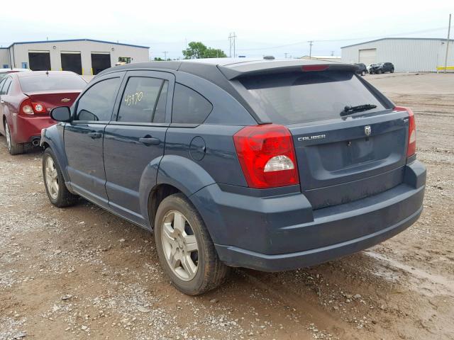 1B3HB48B98D559935 - 2008 DODGE CALIBER SX BLUE photo 3