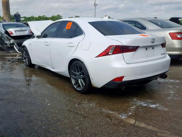 JTHBF1D23E5019479 - 2014 LEXUS IS 250 WHITE photo 3