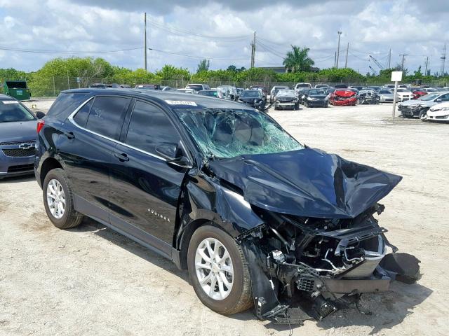 2GNAXSEV0J6243761 - 2018 CHEVROLET EQUINOX LT BLACK photo 1