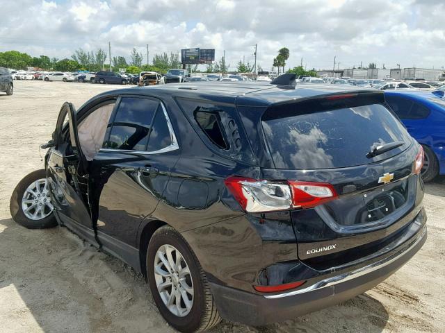 2GNAXSEV0J6243761 - 2018 CHEVROLET EQUINOX LT BLACK photo 3