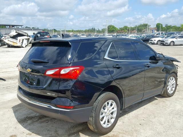 2GNAXSEV0J6243761 - 2018 CHEVROLET EQUINOX LT BLACK photo 4