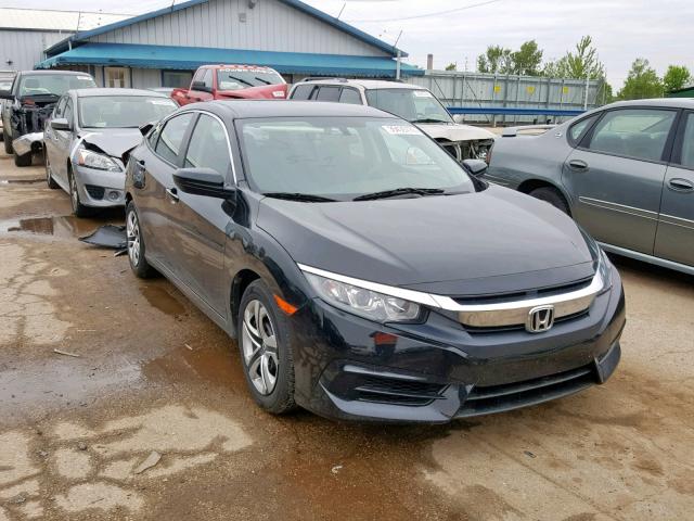 2HGFC2F56GH527774 - 2016 HONDA CIVIC LX BLACK photo 1