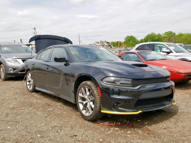 2C3CDXHGXKH519331 - 2019 DODGE CHARGER GT BLACK photo 1