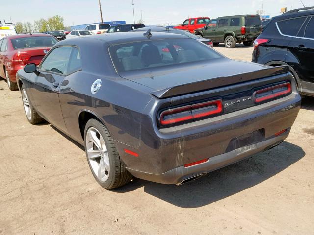 2C3CDZBT1JH259756 - 2018 DODGE CHALLENGER BLACK photo 3