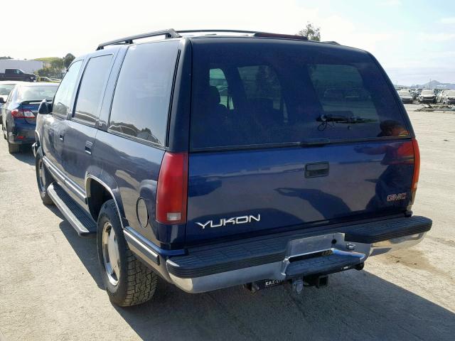 1GKEK13R2WR504543 - 1998 GMC YUKON BLUE photo 3