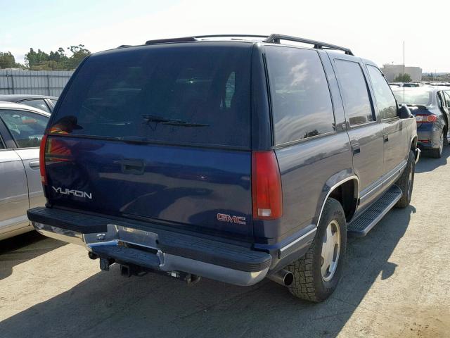 1GKEK13R2WR504543 - 1998 GMC YUKON BLUE photo 4