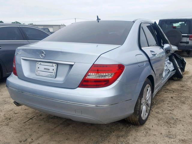 WDDGF4HB6DR264616 - 2013 MERCEDES-BENZ C 250 BLUE photo 4