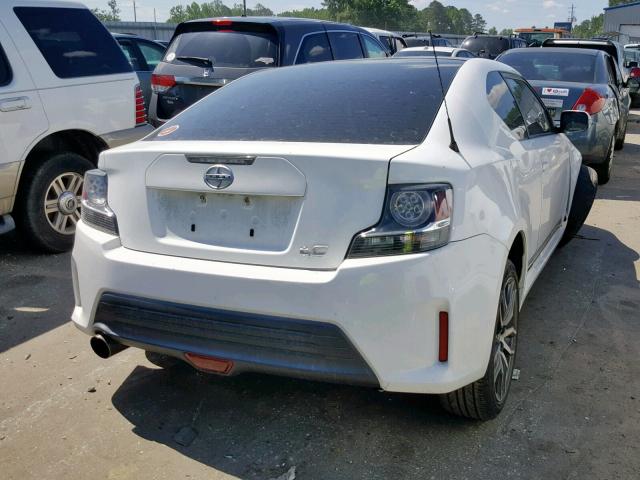 JTKJF5C78E3076721 - 2014 TOYOTA SCION TC WHITE photo 4