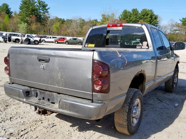 3D7KS28D58G200150 - 2008 DODGE RAM 2500 S GRAY photo 4