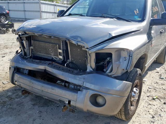 3D7KS28D58G200150 - 2008 DODGE RAM 2500 S GRAY photo 9