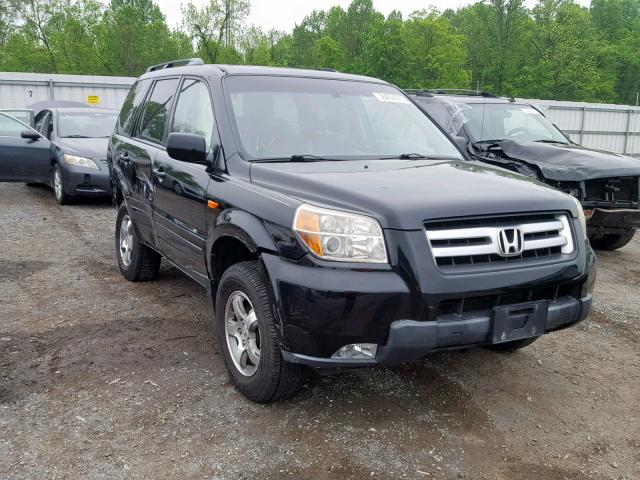 5FNYF18528B038480 - 2008 HONDA PILOT EXL BLACK photo 1