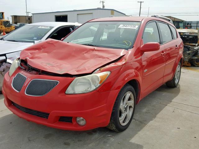 5Y2SL63865Z416075 - 2005 PONTIAC VIBE RED photo 2