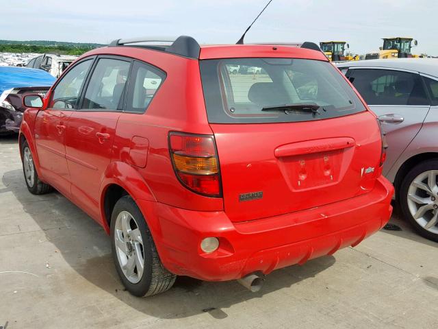 5Y2SL63865Z416075 - 2005 PONTIAC VIBE RED photo 3