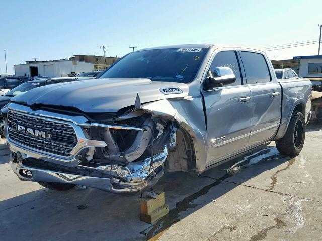 1C6RREHT9KN502592 - 2019 RAM 1500 LIMIT SILVER photo 2