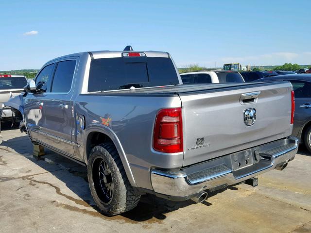 1C6RREHT9KN502592 - 2019 RAM 1500 LIMIT SILVER photo 3