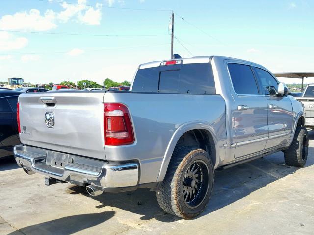 1C6RREHT9KN502592 - 2019 RAM 1500 LIMIT SILVER photo 4