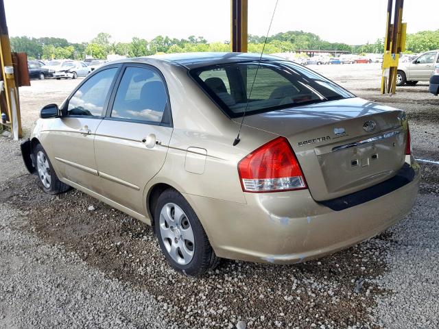 KNAFE221795651409 - 2009 KIA SPECTRA EX GOLD photo 3