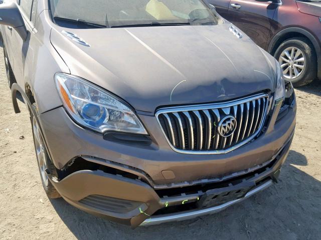 KL4CJASB7EB748040 - 2014 BUICK ENCORE TAN photo 9