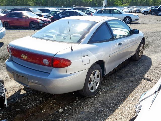 1G1JF12F057153883 - 2005 CHEVROLET CAVALIER L SILVER photo 4