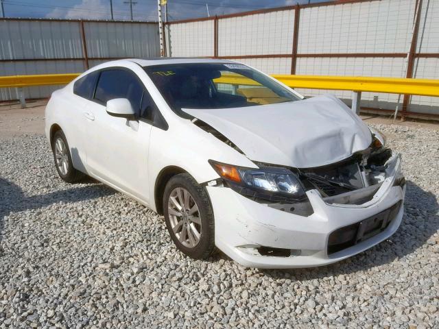 2HGFG3B18CH544616 - 2012 HONDA CIVIC EXL WHITE photo 1