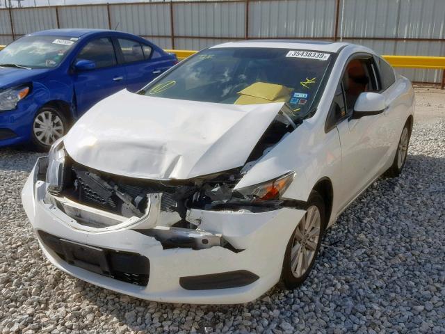 2HGFG3B18CH544616 - 2012 HONDA CIVIC EXL WHITE photo 2