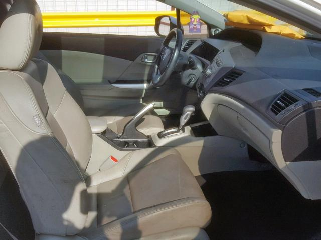 2HGFG3B18CH544616 - 2012 HONDA CIVIC EXL WHITE photo 5