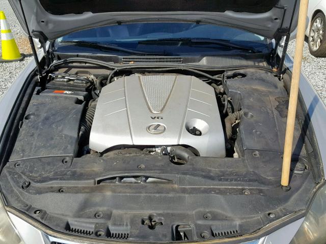 JTHBE262772008012 - 2007 LEXUS IS 350 SILVER photo 7