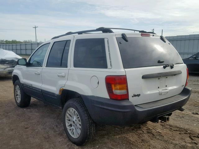 1J4GX58N34C388427 - 2004 JEEP GRAND CHER WHITE photo 3