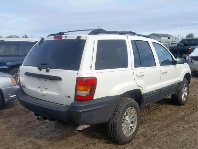 1J4GX58N34C388427 - 2004 JEEP GRAND CHER WHITE photo 4