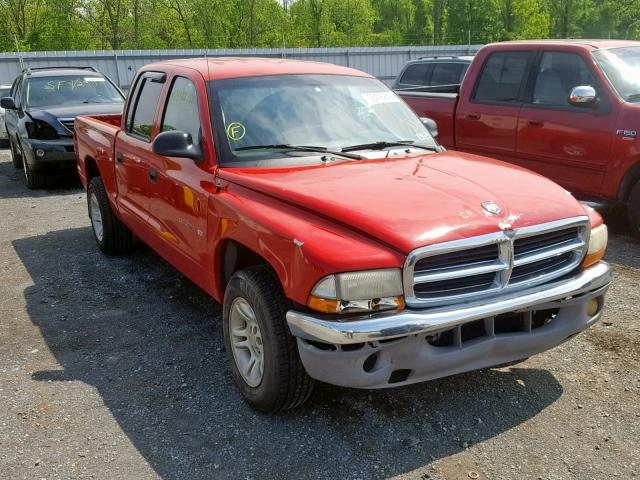 1B7GL2AX61S103538 - 2001 DODGE DAKOTA QUA RED photo 1