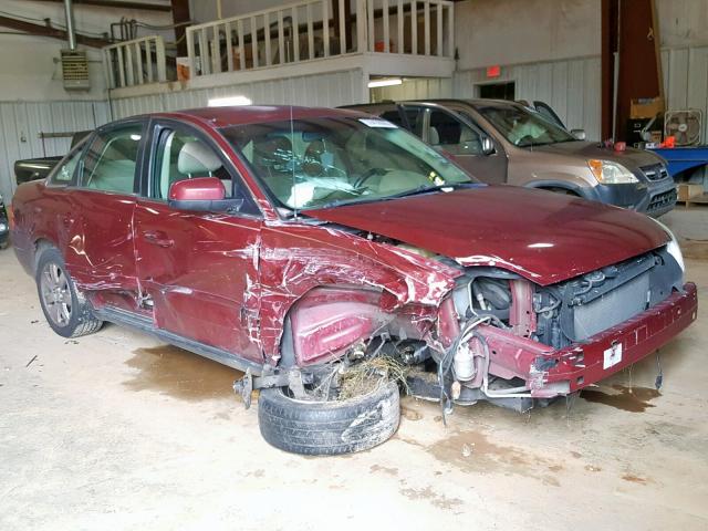 1MEFM40116G602824 - 2006 MERCURY MONTEGO LU MAROON photo 1